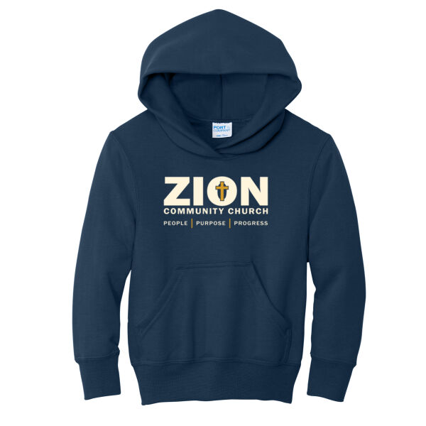 Zion Community Church 2026 - Youth Core Fleece Pullover Hooded Sweatshirt - Youth Core Fleece Pullover Hooded Sweatshirt Thumbnail
