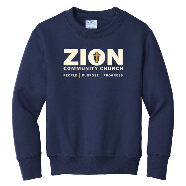 Zion Community Church 2026 - Youth Core Fleece Crewneck Sweatshirt Thumbnail