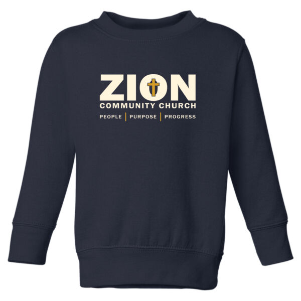 Zion Community Church 2026 - Toddler Fleece Crewneck Sweatshirt - Toddler Fleece Crewneck Sweatshirt Thumbnail